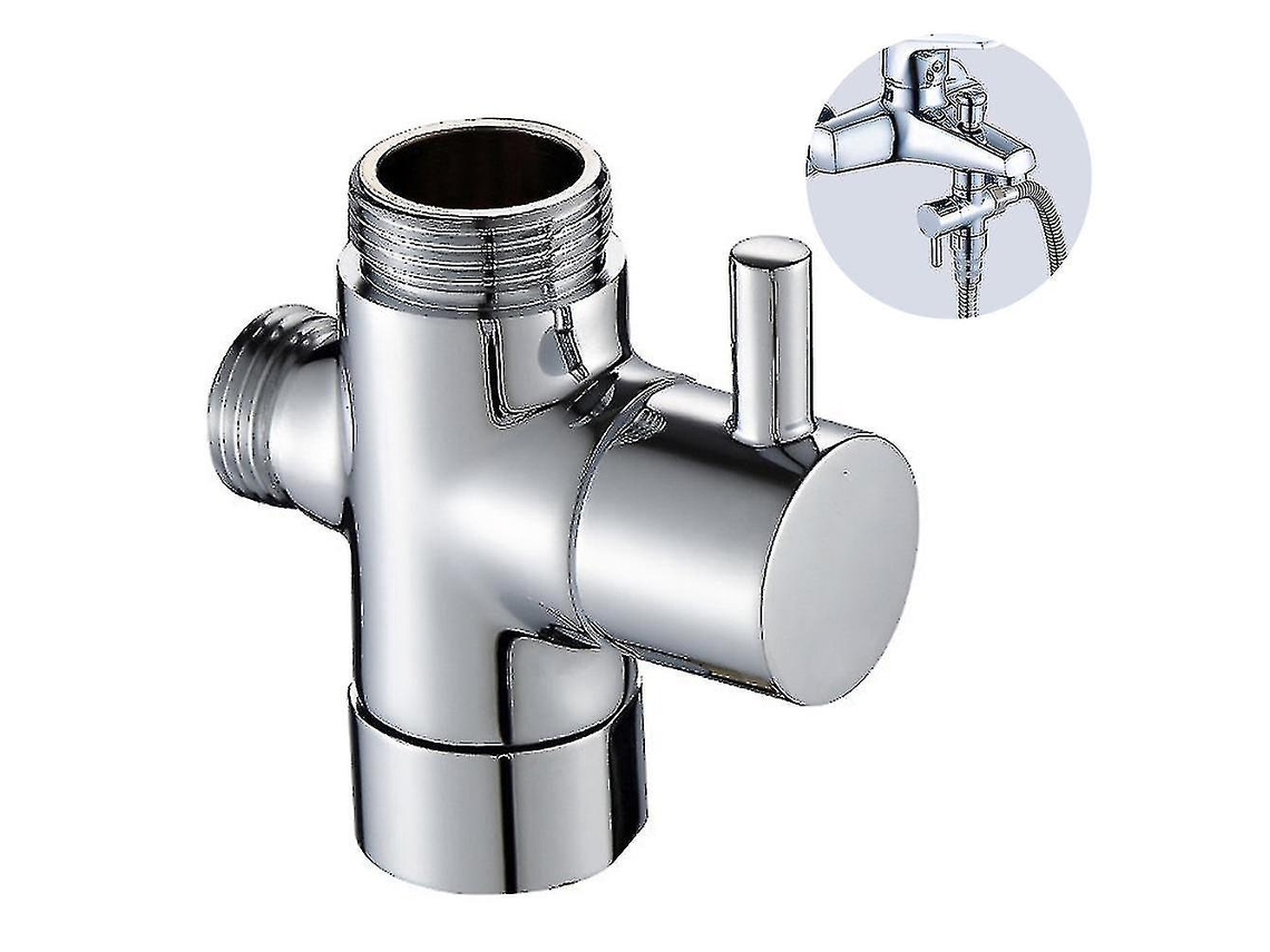 Válvula Desviadora Para Banheira E Chuveiro, Válvula Desviadora De 3 Vias Em Latão Maciço, Adaptador De 1/2 Polegada Para Chuveiro