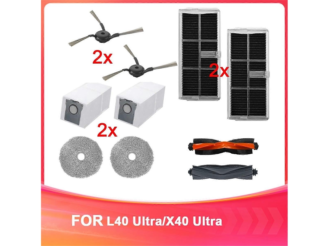 Acessórios Para Aspiradores De Pó Robóticos L40 Ultra/x40 Ultra Saco De Pó De Pano Filtro Hepa Slowmoose