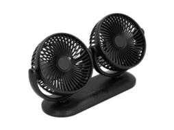 2026zentro-ventilador De Carro 360° Ajustável 3 Níveis De Ar Frio Duas Cabeças Silencioso Usb Cooler Dc201