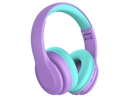 Fones de Ouvido Infantis Bluetooth 85/94db, Limite de Volume, Bluetooth 5.3, Microfone JIAPEI (roxo)