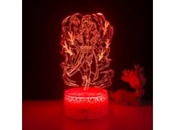 Luminria De Mesa Decorativa Com Efeito 3d De Personagem De Anime, Led E Controle Remoto, Ideal Para Quarto E Aniversrios. Cr Aquaforge