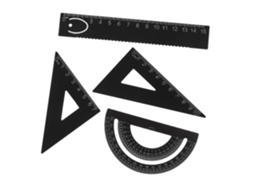 Conjunto De 3 Réguas De Medição Profissionais Para Desenho, Kit De