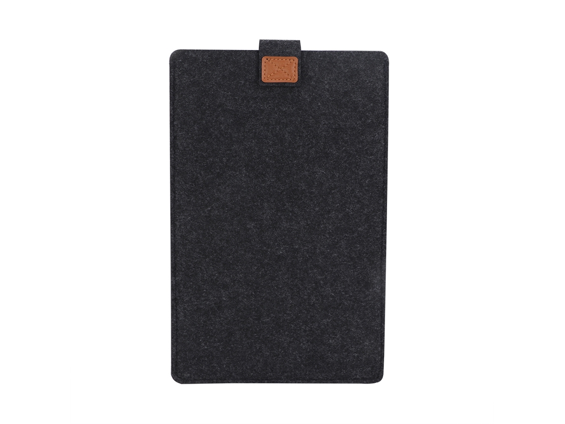 EIOORORRIY Capa leve e fina para iPad, capa de feltro para laptop para iPad de 15 polegadas, capa protetora, cinza escuro