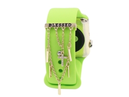 Relógio de silicone pulseira de relógio decoração anel diamante série decoração fivela(4)