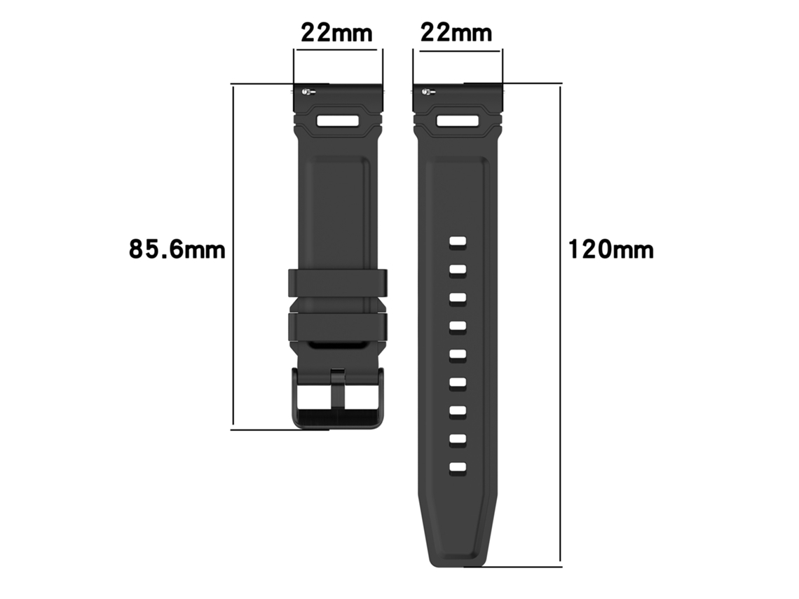 Pulseira De Relógio De Silicone 22mm Compatível Com Redmi Watch 5 E Inf