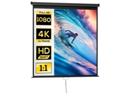 TV de 99 polegadas com tela de projeção 4K HD e projetor 1:1 (178x178 cm) com envio rápido