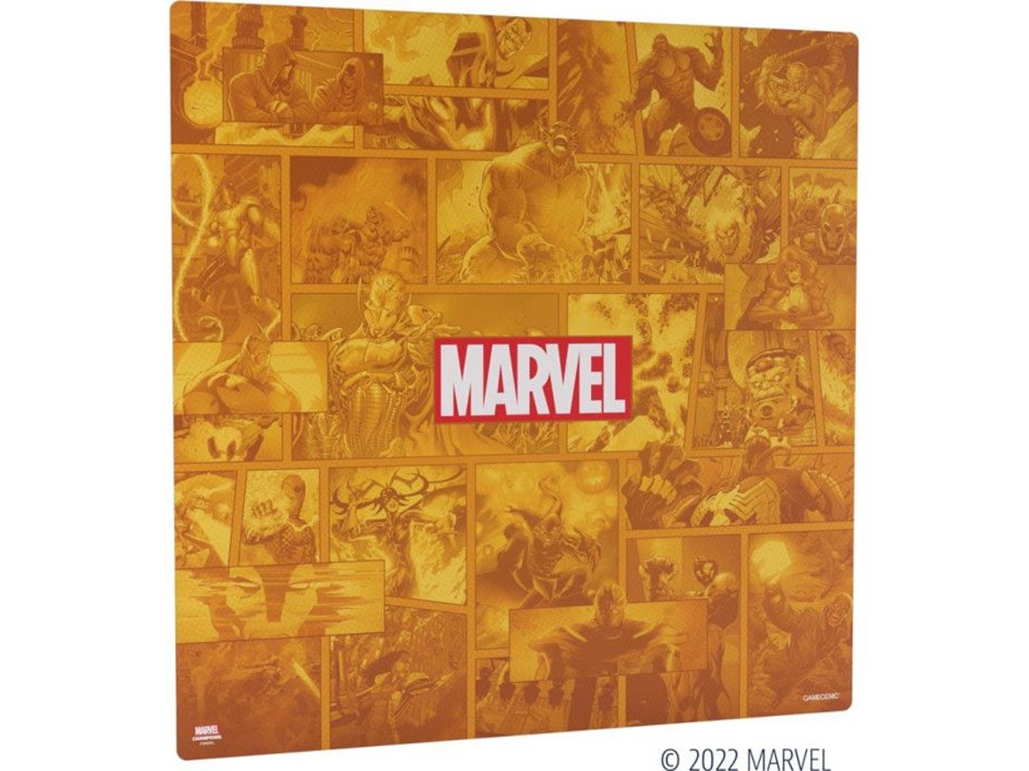 Tapete de brincar Marvel Champions XL Laranja 70 x 70 cm Ac Déco