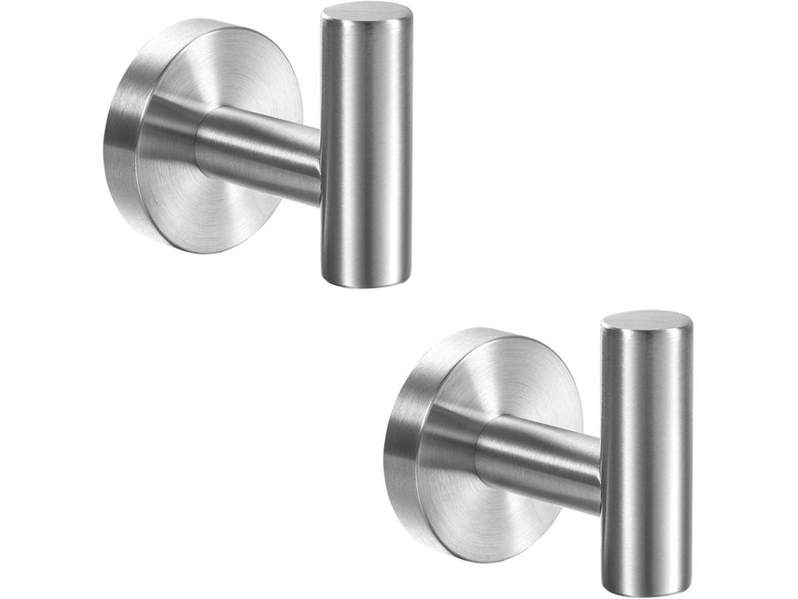 Gancho De Toalla De Acero Inoxidable Sus304 De Níquel Cepillado Moderno Para Baño Cocina Pared Resistente Al Óxido 2 Piezas
