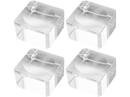 Suporte Para Bola De Cristal Transparente Garneck, Base Quadrada Oca De 3cm Para Exibir Esferas, Pedestal Para Globo De