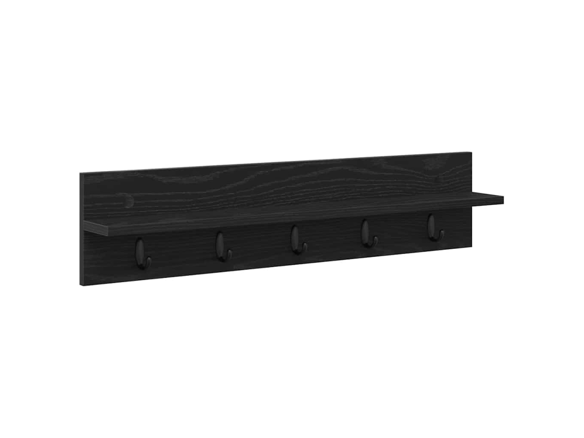Cabideiro de Parede Carvalho Preto 80 X 10,5 X 18 Cm MAISON EXCLUSIVE
