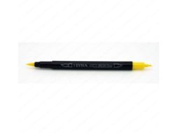 Marcador LYRA Aqua brush amarelo dupla ponta fina e pincel (brush pen)