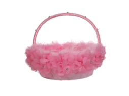 Pack de 2 Cestos de Florista Rosa para Casamentos LAXISCREED