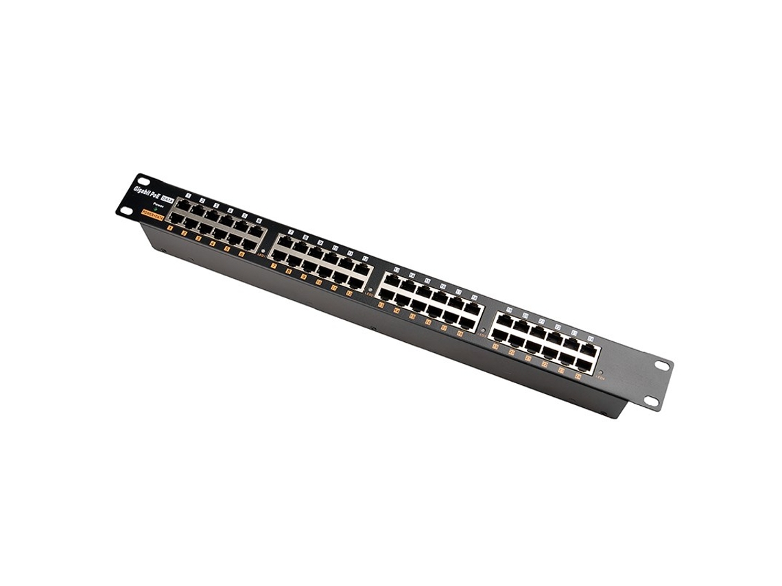 Injetor Gigabit Poe 24 portas 24x 1000mb/s Rj45, Rackmount Extralink