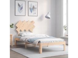 Vidaxl Cama Sem Colchão 90x200 Cm Madeira de Pinho Maciça