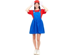 Fato de Mulher PARTILANDIA Canalizador de Videojogos Vermelho (Tam.: M)