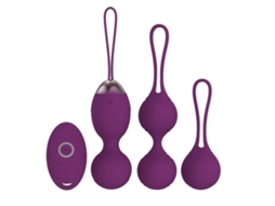 Kit 3 Bolas Kegel, Vibradores Femininos, Fortalece Músculos Pélvicos e De Tom, Roxo