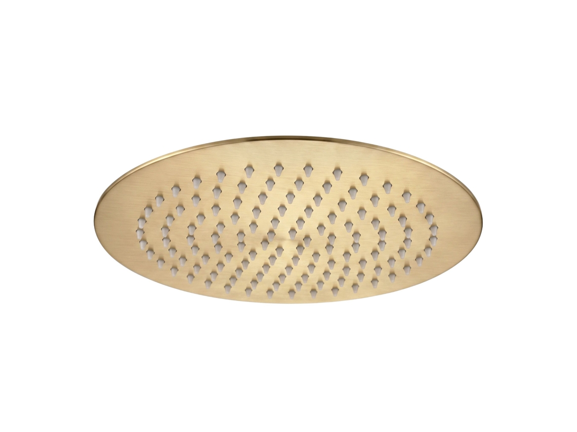 Chuva Redonda Rea Js-p014bg 25cm Ouro Escovado