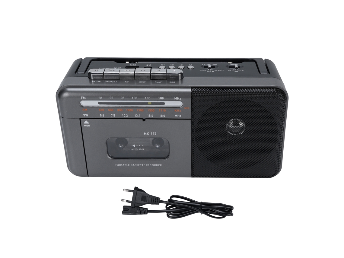 Player de Cassetes Retro Bluetooth LAXISCREED