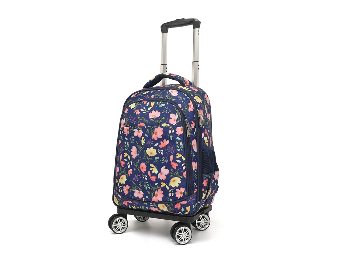 Mochila de viagem, Rodas E Alça Mochila telescópica «borboleta apaixonada por flores»