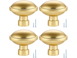 4 Ajustadores De Móveis Em Bronze, Diâmetro Da Base De 12, 5mm, Lisos, Moldados, Permanentes, Alças De Metal Polido