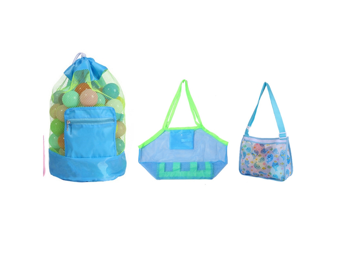 Conjunto 3 Bolsas De Armazenamento De Malha Para Brinquedos De Praia Yuysan (ab001)