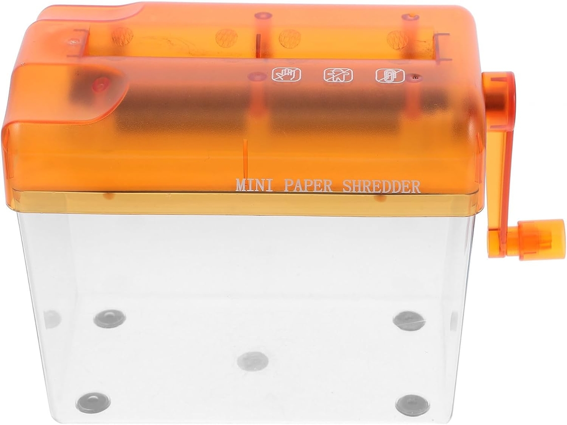 Mini Déchiqueteuse Manuelle Compacte En Abs Laranja