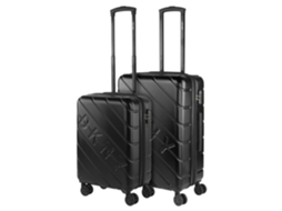 DKNY DKNY-911 Conjunto de Malas Rígidas em Abs Pretoido com Rasto Lateral 44X66X27 Cm 64L