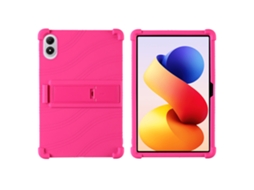 Capa Protetora De Silicone Para Redmi Pad 2 Pro 12,1 Polegadas, Com Suporte Ajustável Fúcsia Hexinyigjly