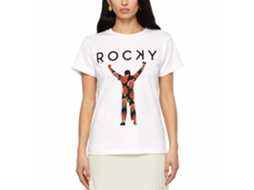 Rockinstone Rocky Movie Flower 2 White Adult T-shirt Size:m