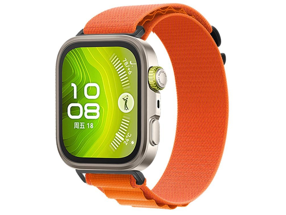 Bracelete para Honor Band 10 / 9 nylon trançado com fecho de velcro interface metálica verde abeto XIAOMOYU