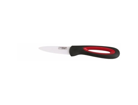 Faca de Cerâmica Jean Dubost Stratos 8 cm Cabo Preto e Vermelho Jean Dubost Pradel