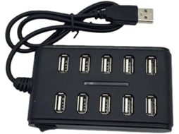 Cabo Extensor De Alta Velocidade Com 10 Portas, Adaptador Hub Usb 2.0