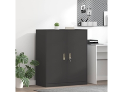 Vidaxl Armário De Arrumação Preto 90 X 40 X 105 Cm Aço