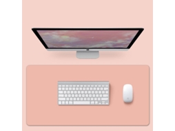 2026 protector de Escritório de Couro Pvc Impermeável Linjou, Rosa, 80x40 Cm, Anti deslizante, para Escritório e Lar