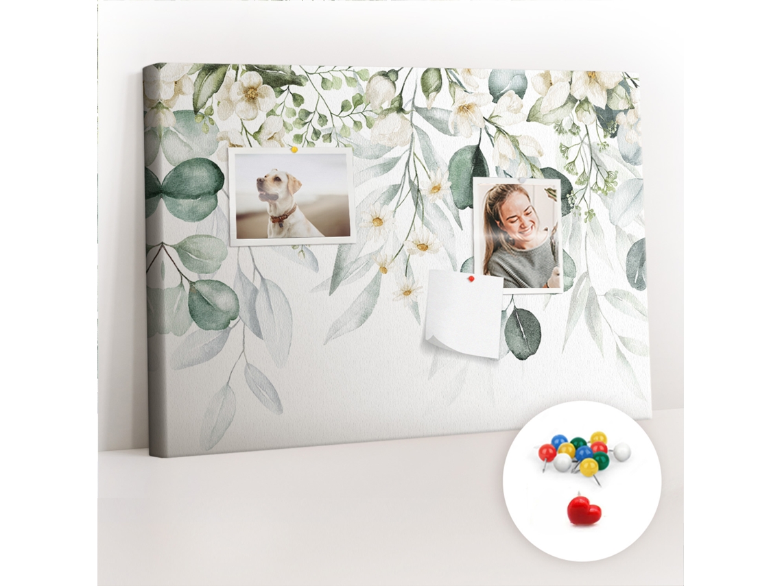 Painel De Cortiça Para Parede Plantas E Natureza Para O Quarto Das Crianças Espelharte (60x40 Cm)
