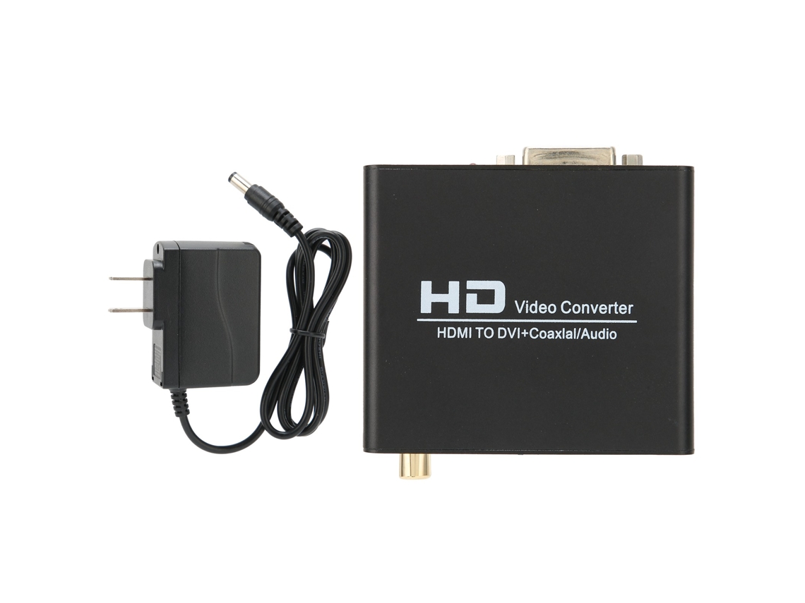 Aetheria conversor Hdmi para Dvi com Saída de Áudio Digital Coaxial e Estéreo Analogico para Ps3 100‑240v
