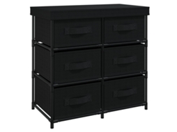 Armário de arrumação VIDAXL Preto Aço (55x29x55 cm)
