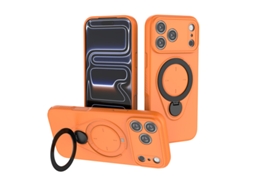 Capa Para Celular Com Suporte De Anel E Fixação Magnética - Capa Protetora Para Iphone (com Design Leve) Iphone 17 Pro Max
