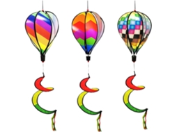 Cata vento Decorativo Cúpula de Vento Giratória 3 X Decoração Arco íris, Moinhos de Vento Entrelaçados para Pendurar, CHABERLU