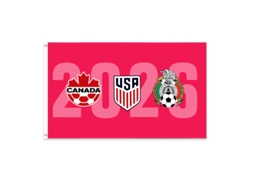 Bandeira do Mundial de 2026, com Design Resistente Ao Vento, Ideal para Eventos Esportivos, Festas e Uso Diário, 150 X 90 Cm STELASPLEN