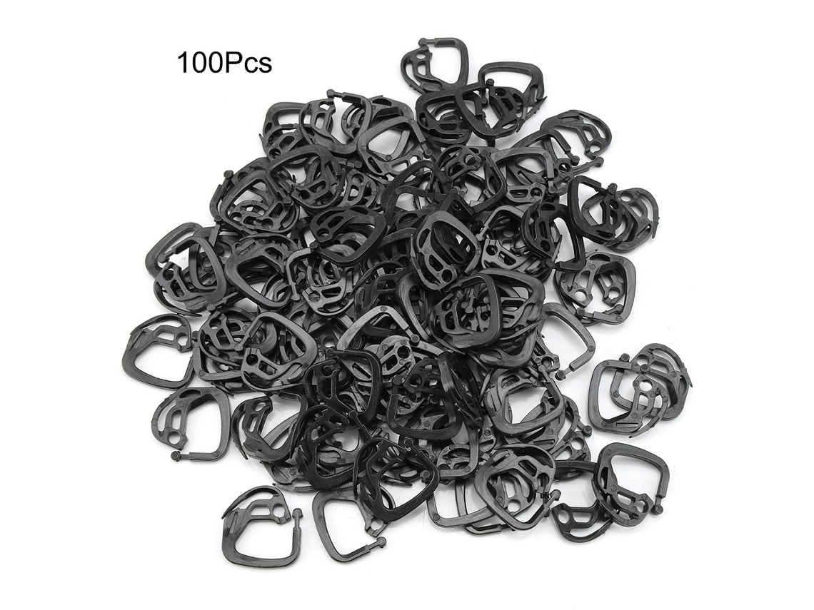 100 Ganchos Plásticos Para Tela De Sombra Acessórios De Estufa