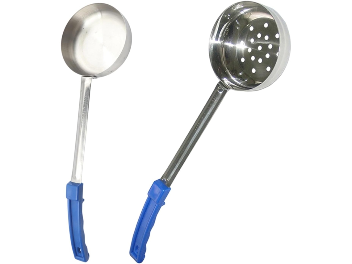 Conjunto De 2 Colheres Multiuso Molho E Sopa Com Cabos Borracha, Projetadas Fácil Manuseio E Limpeza Colheres