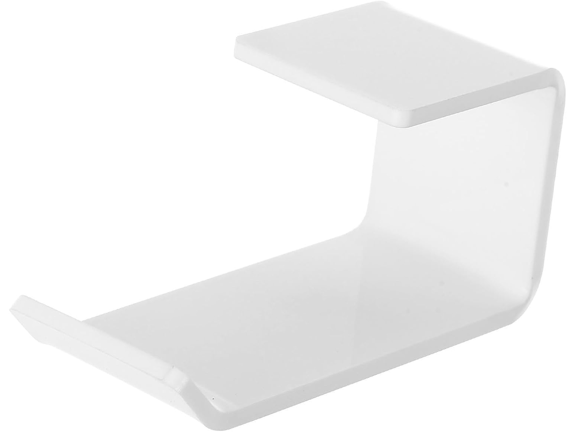 Suporte De Parede Em Formato U Da Kallory Para Fones Ouvido, Em Acrílico Branco, Compacto E Resistente, Ideal Para