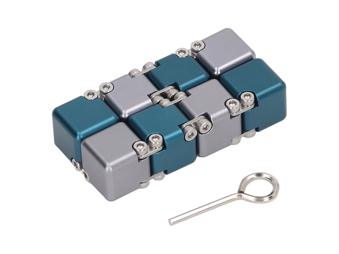 Primerox brinquedo para Aliviar Estresse e Ansiedade Blocos Sensoriais Portáteis para Adultos Tdah Tda Azul Cinza
