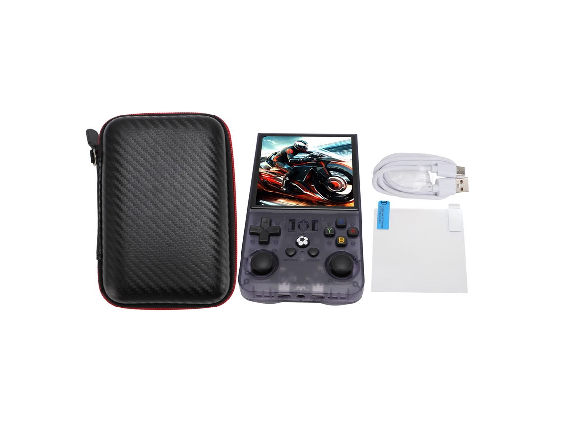 Console De Jogos Portátil Retro Com Tela Ips 4 Polegadas 720x720 4000mah Cartão 64gb