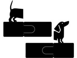 Suporte Decorativo Para Livros- De Metal Preto Em Formato De Dachshund| Em De- Casa, Cozinha, Biblioteca,