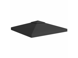 Vidaxl Cobertura De Gazebo Com 2 Camadas 310 G/m² 3x3 M Preto