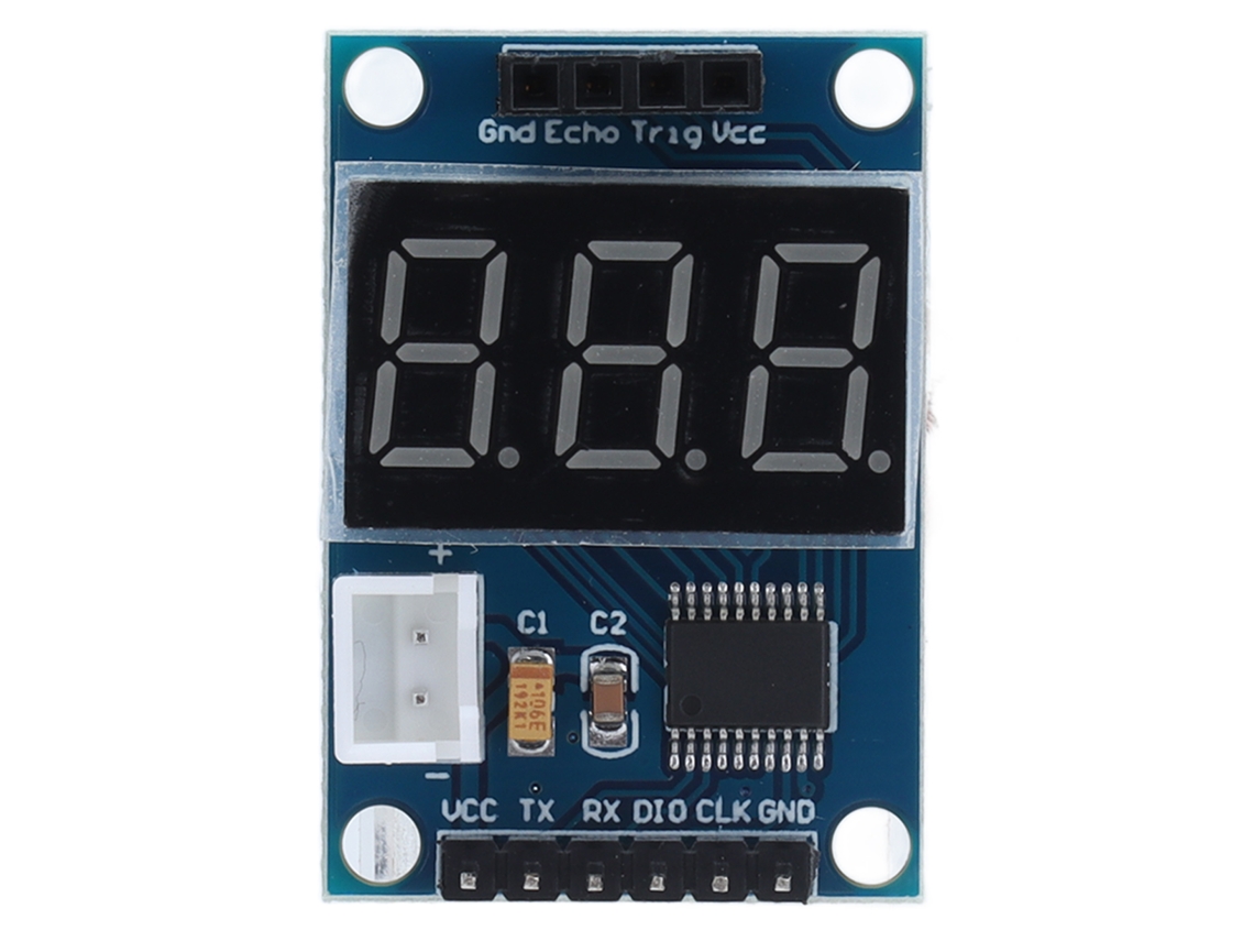 Módulo Ultrassônico De Medição De Distância Com Porta Serial E Display Digital