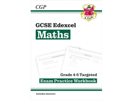 Livro GCSE Maths Edexcel Grade 4-5 Targeted Exam Practice Workbook de CGP Books (Inglês)