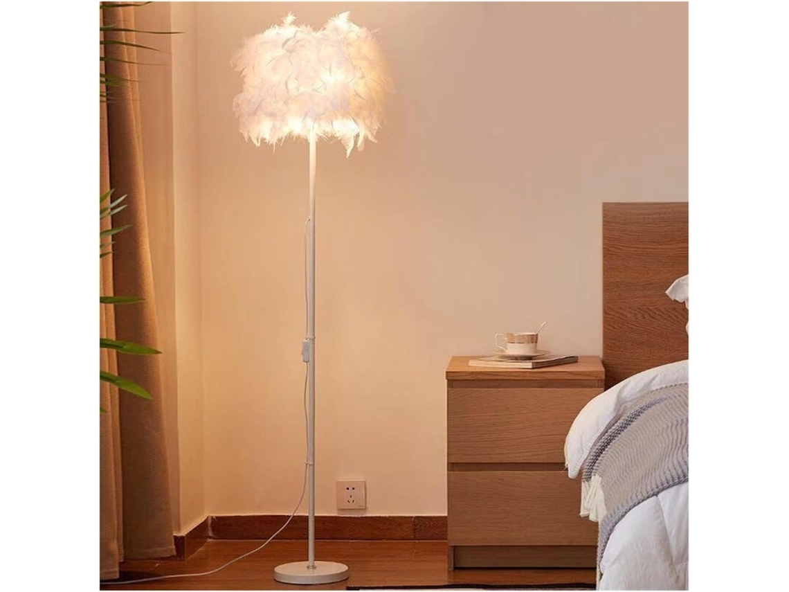 Luminária de Leitura Estilo Pena, Luminária de Mesa Moderna e Confortável, Luminária de Chão, Decorativa. SFUSHOS
